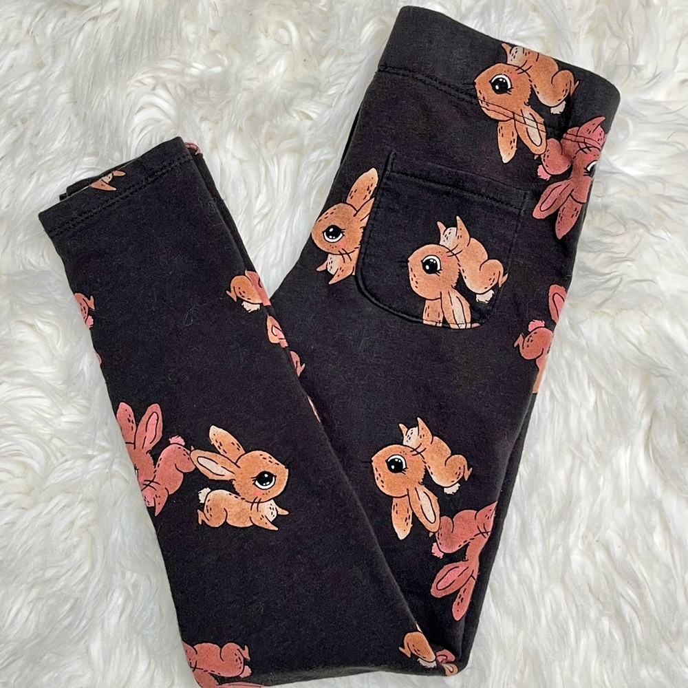 H&M Leggings Bunny Pattern Size 6x